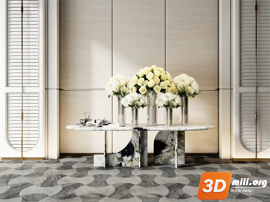 Lobby Decoration Skp Files 